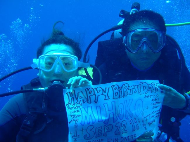 バディーと一緒にパチリ。<br />やったー