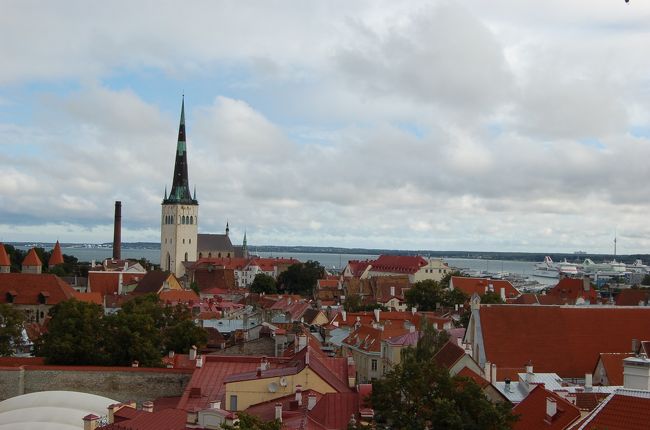 丘の上からの旧市街<br />港のほう