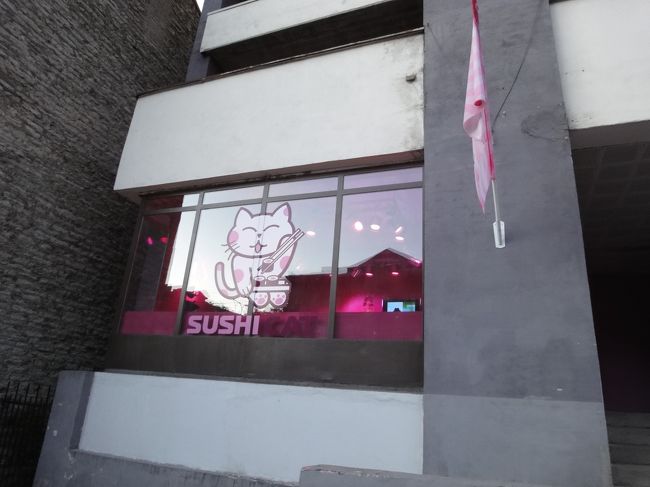 スシキャット<br />外から見えた店内は完全に秋葉系