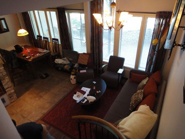 リビングを上から撮影しています。とても広かったです。