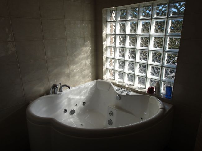 2階にあるジャグジー。よっちんは、結局入りませんでしたが...。