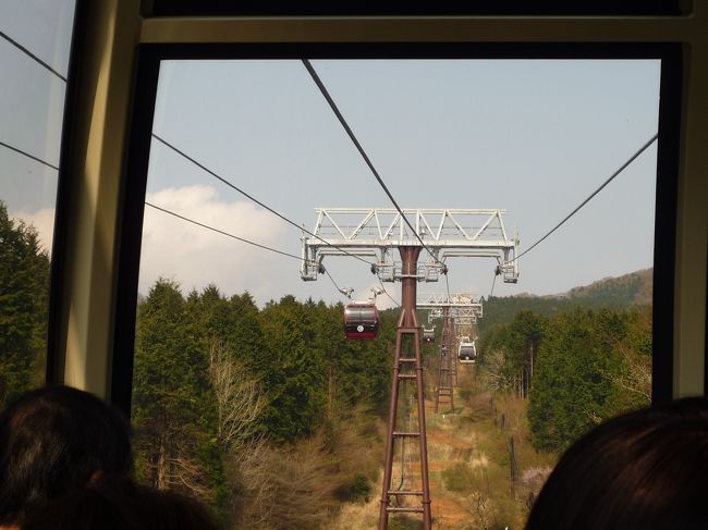ロープウェイにのって大涌谷に
