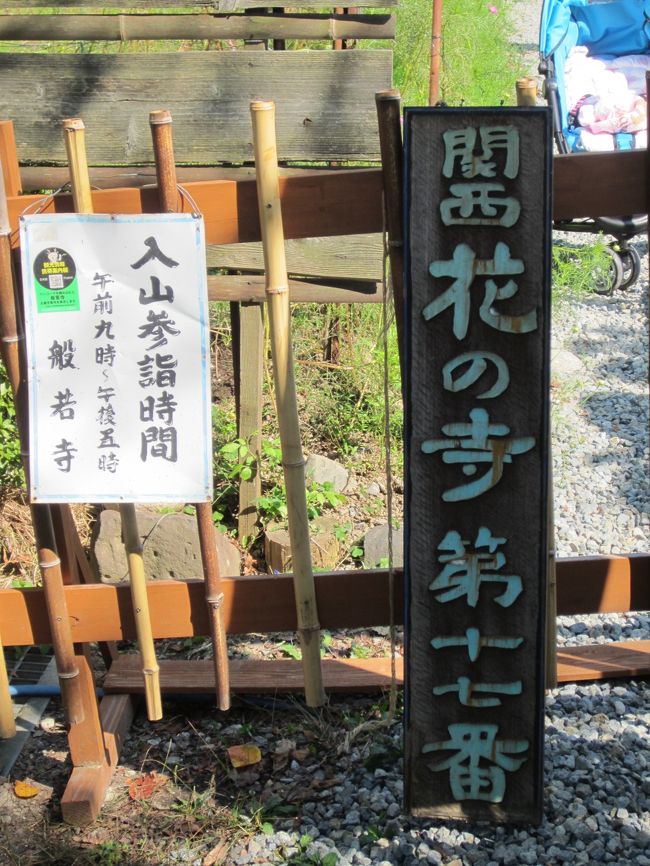 関西花の寺第１７番の般若寺に到着です。