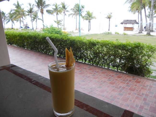 早々に切り上げたら、ガイドの渡辺さん（似）申し訳なさそうに、プールで泳いだら？とか解決策を。<br />結局、買い物がしたいという私の意見で、スーパーに寄ってくれました。<br />ここで飲んだ、マンゴーシェイクは美味しかった！