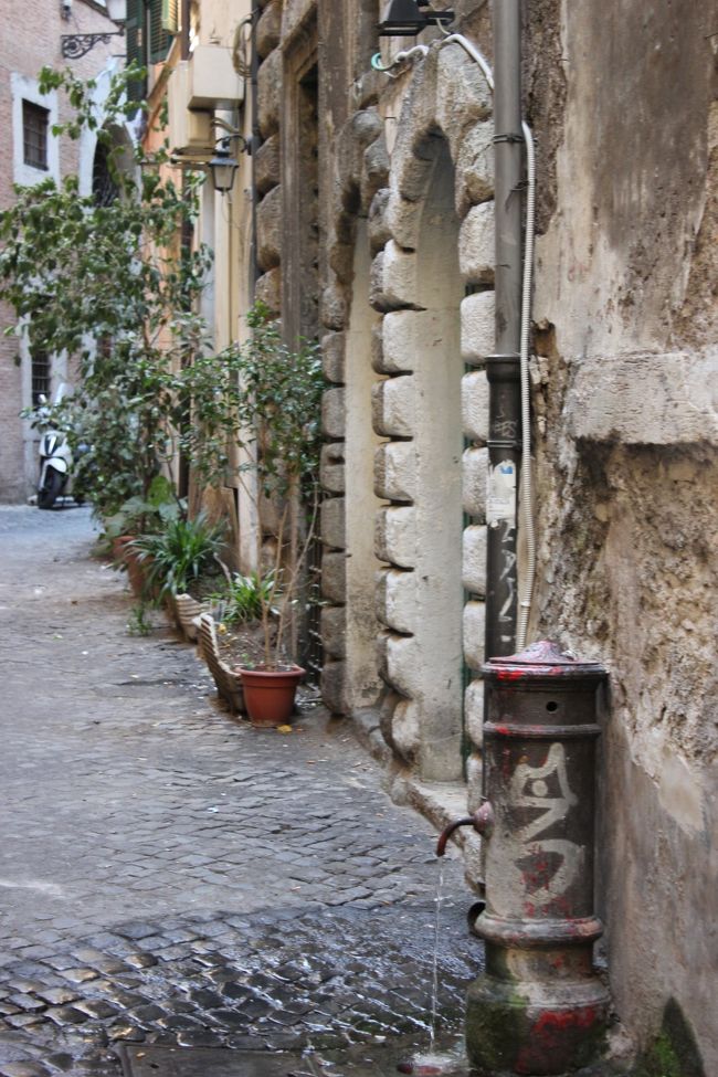 こうやって水がずーっと出ているのが結構あります。<br />