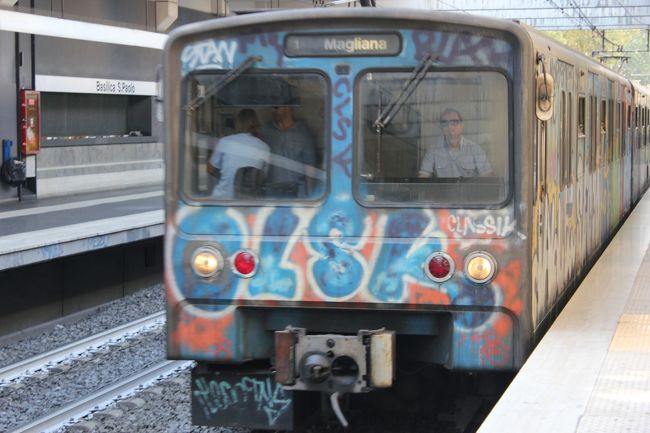 最後の日。<br />毎日こんな電車にのってました。