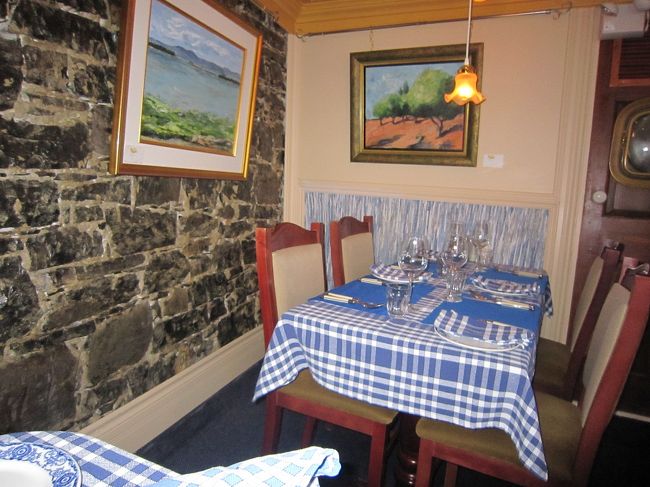 レストランの内部。