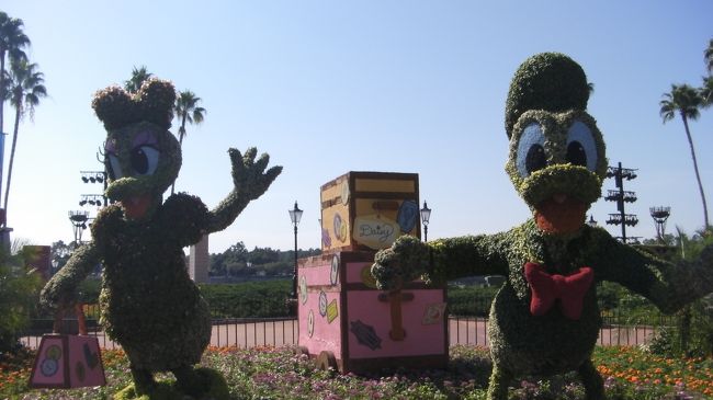 ガーデニングドナルドとデイジーさて、まずはアトラクション巡りに行ってきますか。