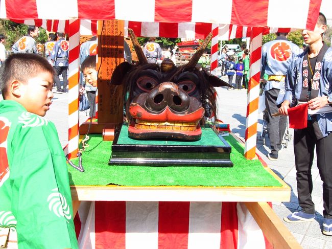 木獅子の獅子頭