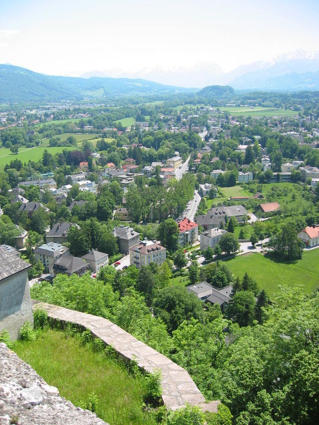 ザルツブルグ城からの風景