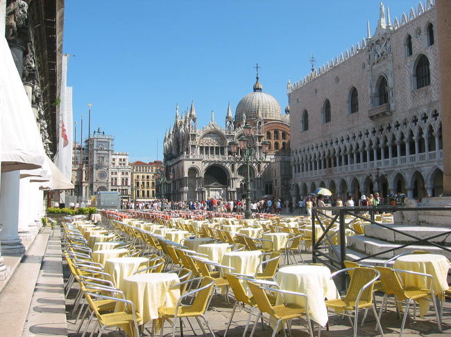 船着場の方からみたサンピエトロ寺院です。