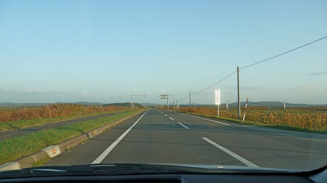 レッドバロンのところを曲がり道道121号線を空港へ