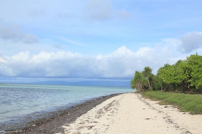 ここの海は妙に藻が多く、見た感じは黒いです＾＾<br />水は綺麗なんだけどなぁ。