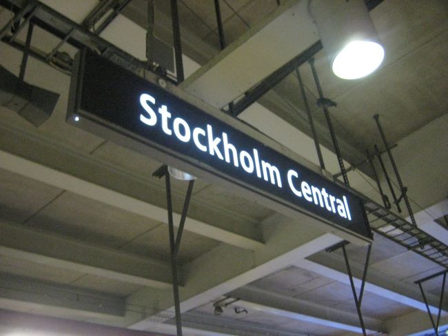 ストックホルム中央駅に到着です
