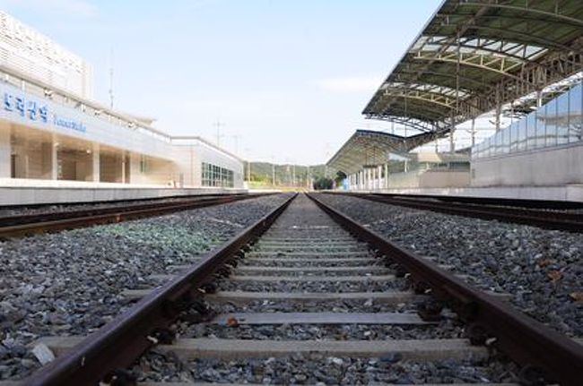 北朝鮮の開城方向。