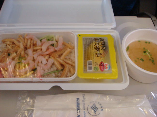 機内食・・・<br />食べ過ぎたし、もう無理・・・・なんて言いながらちょっとつまみました！！<br />あっと言う間の２泊３日！！！本当に楽しかった♪<br />行ってない所もまだあるし、きっとまたここに戻ってくる予感大！！<br />今度来る時は、もっと真面目に計画たてて来ようっとｗ<br /><br />