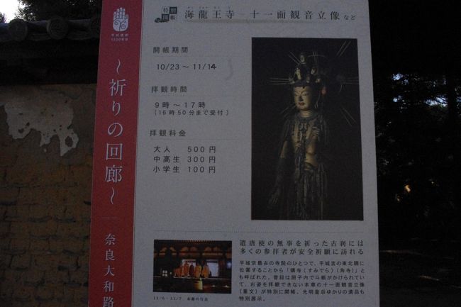 秋季特別公開　十一面観音立像