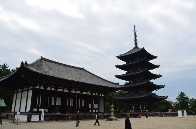 まずは夕べ行った五重塔へ。