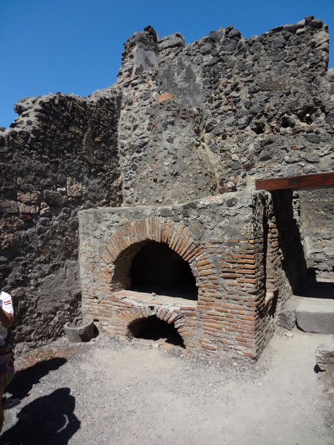 ピザを焼く石窯。