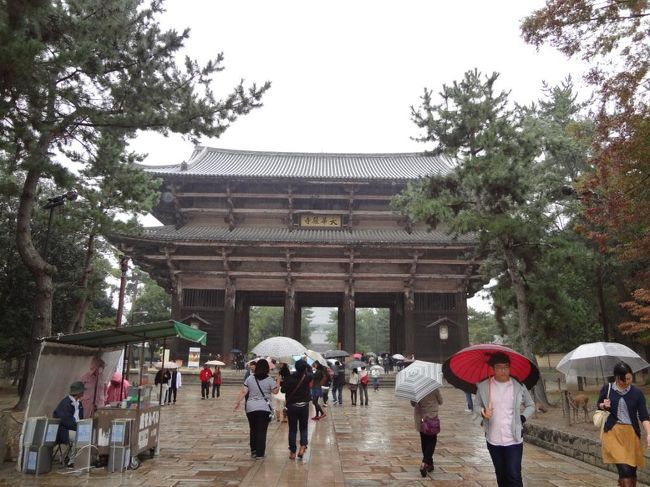 参道をしばらく歩くと<br />南大門が見えてきます。