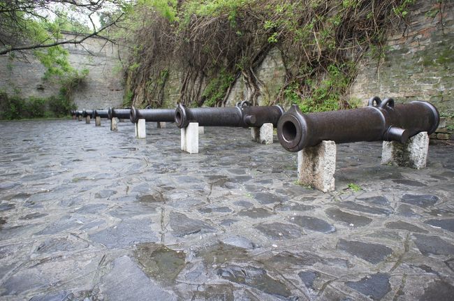 ウィーン門広場には大砲が！<br />19世紀にウィーンから運び込まれたそうです。