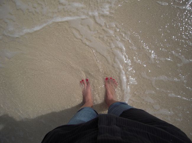 今日は泳がない。<br />でも足は♪