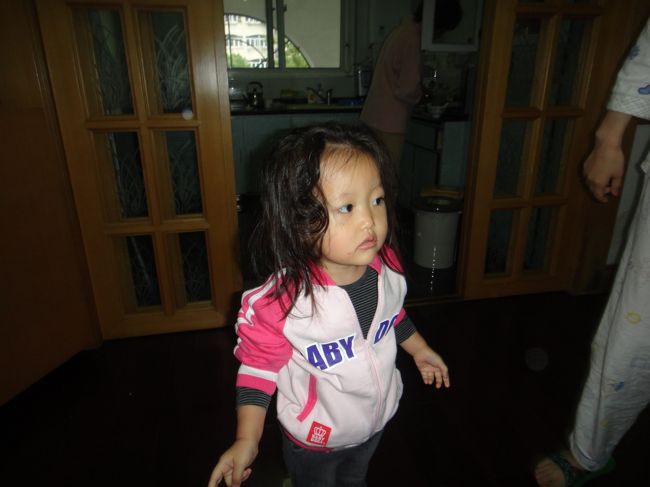 娘ちゃん起床。。。可愛い♪<br />