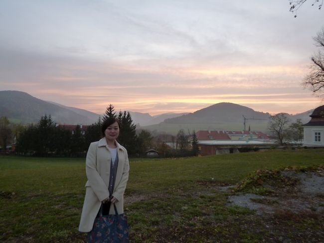 11月4日<br />マイヤーリンク修道院<br />夕焼けがきれいだったので、撮ってみました。<br /><br />