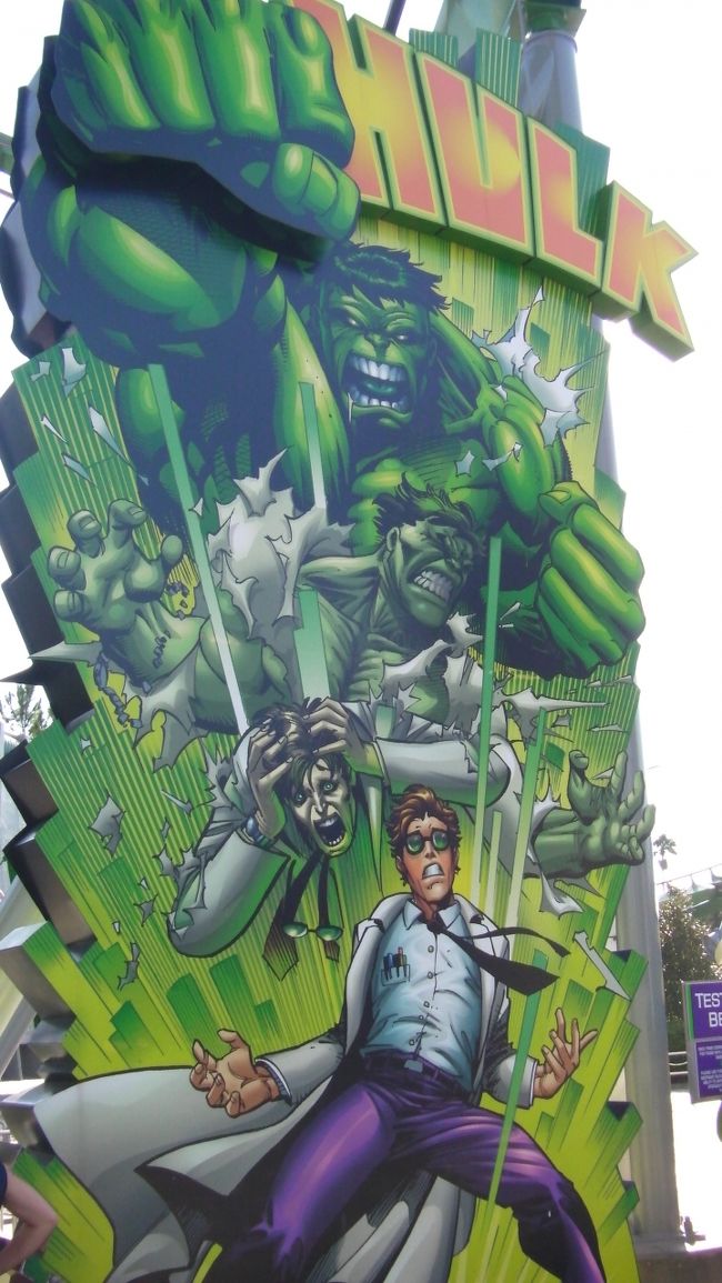 ハルクのジェットコースター。