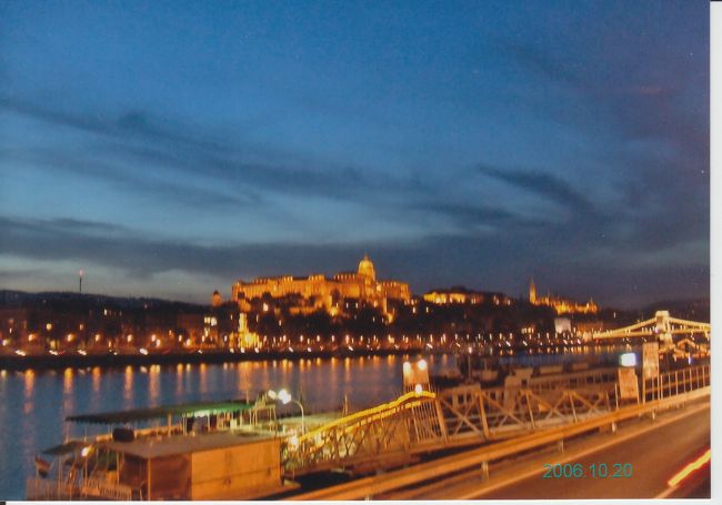 ドナウ川の夕暮れ。