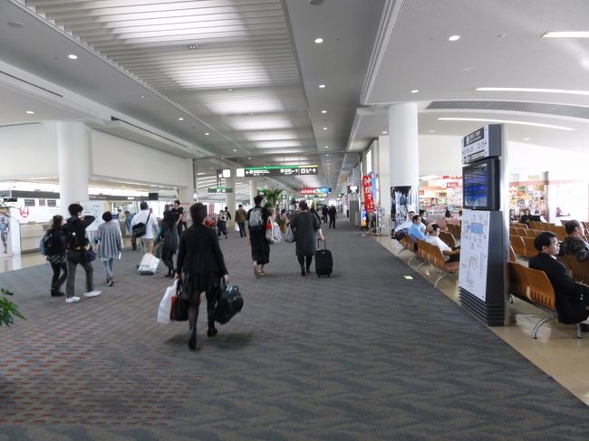 寝てしまえば那覇までのフライトはあっという間です。<br />那覇空港には初めて降り立ちましたが、開放的な南国ムードが漂います。