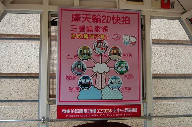 屋上の観覧車はサンリオ。<br />日本では見なくなってしまった、たあ坊やポムポムプリンがまだまだ大活躍中。<br />たあ坊、加油！！