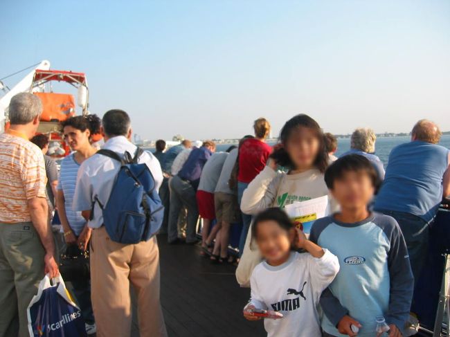 デッキで写真を撮りました。