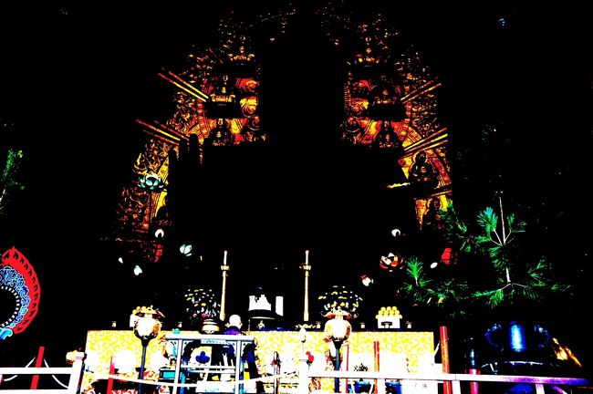 ポスタリゼーションのカラーで撮影