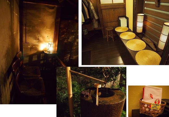 雰囲気があって素敵なお店です☆<br /><br />お料理は湯豆腐と豆腐料理12品とデザートのコース（4200円）を予約していました。<br />他に、鴨鍋と豆腐料理7品とデザートコース（5800円）や、<br />牛しゃぶと豆腐料理7品とデザートのコース（6800円）がありました。<br /><br />お豆腐やさんという事と、奈良出身の旦那様がいる友人のお薦めということで<br />この湯豆腐のコースにしたのですが、本当に大大大満足のコースでした♪