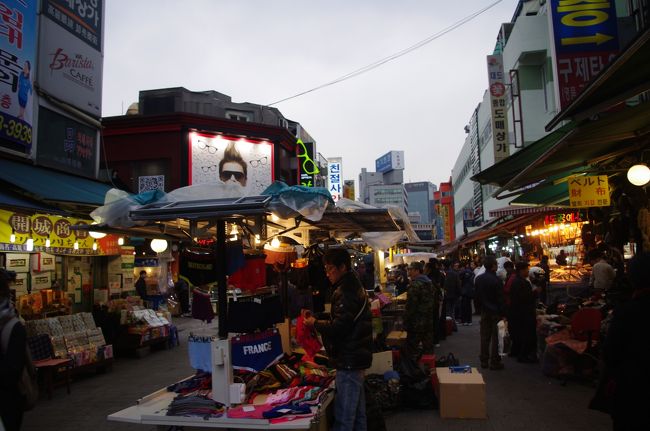 南大門附近の商店街