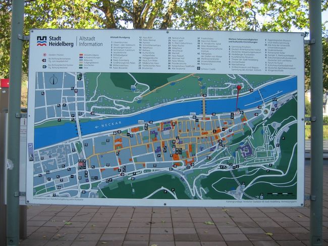 ハイデルブルクの地図です