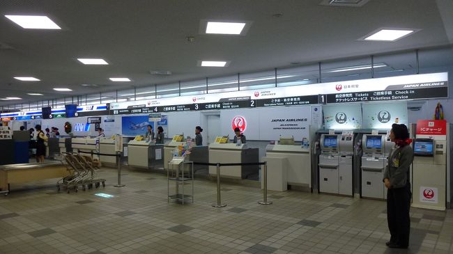 ＪＡＬのカウンターです。