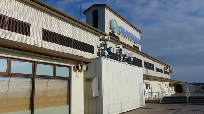 岡山空港の送迎（展望）デッキです。