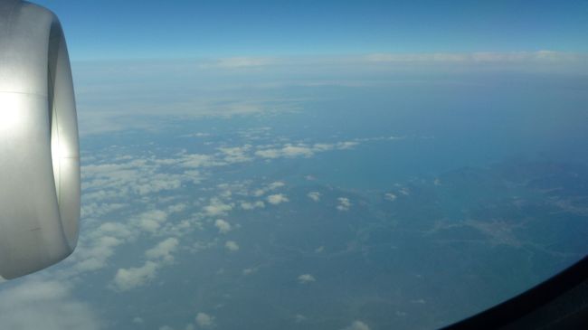 遠くに日本海が見えました。