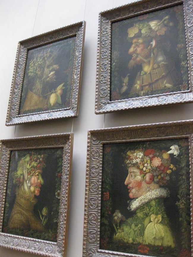 ジュゼッペ・アルチンボルドの「四季」。<br />四季を擬人化した肖像画。<br />面白いので思わずぱちり。