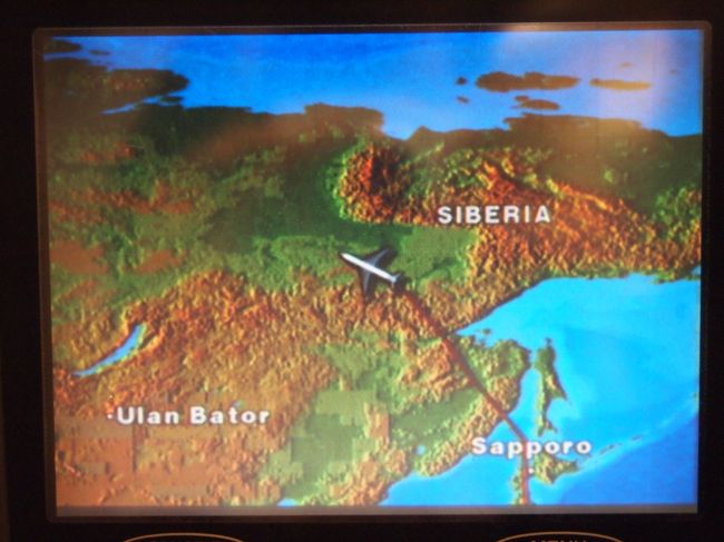北海道からロシアを超えて飛びます。<br /><br />シベリアにウランバートル！！！<br /><br />聞いたことある。。