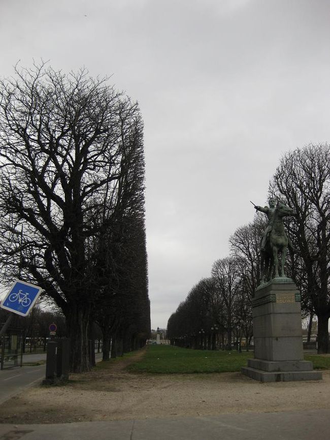 プティパレに向かう途中の通り。<br />ここも綺麗に枝が切りそろえられていて、圧巻。