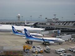 関西国際空港4階のバス降車場から撮ったANAのB737-700。
今日の搭乗機は手前側の「JA11AN」でした。
結局、往復ともこの機体にお世話になることに。