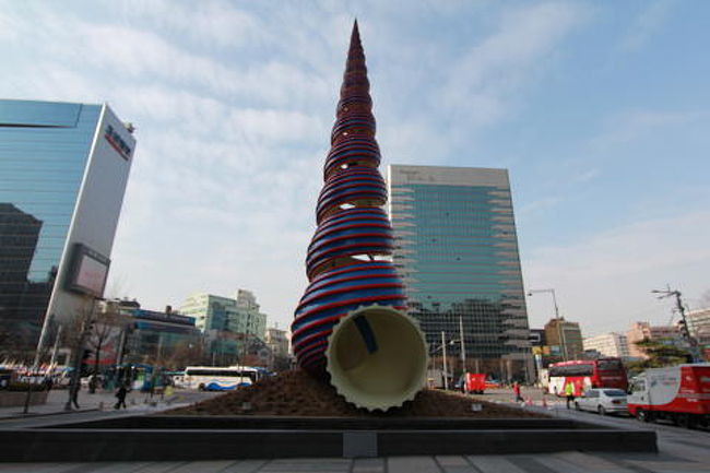 清渓川のモニュメント