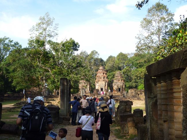 クメール王朝最古のロリュオス遺跡群のプリア・コー