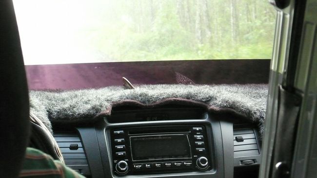 ツアーの一部として、ホテルへのお迎えが来ていました。