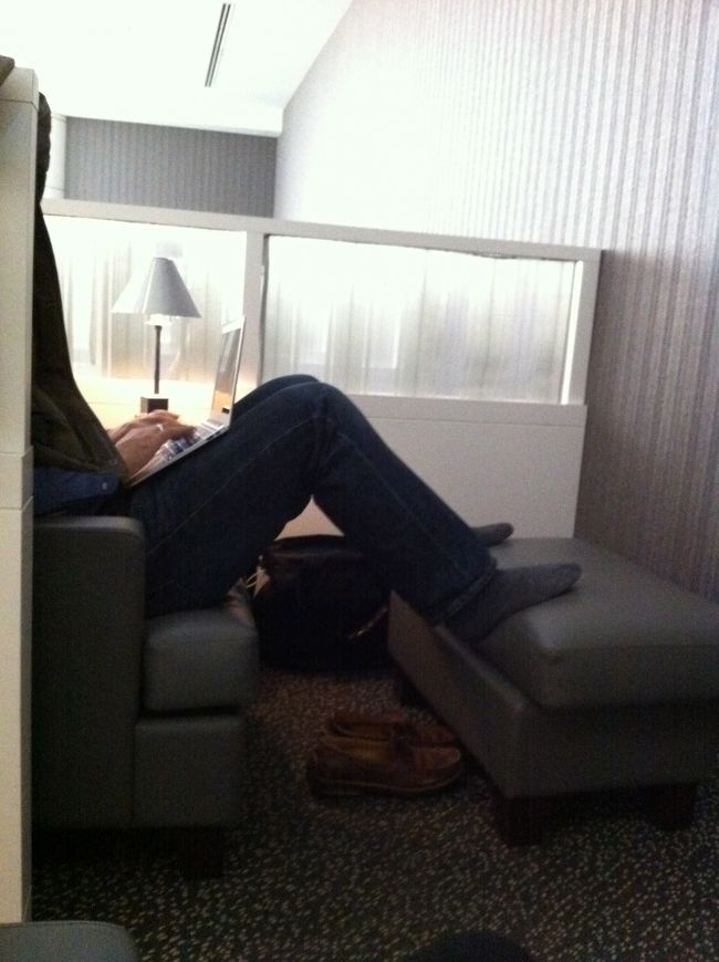 こんな感じでくつろげます。次使うときもここにしよう。