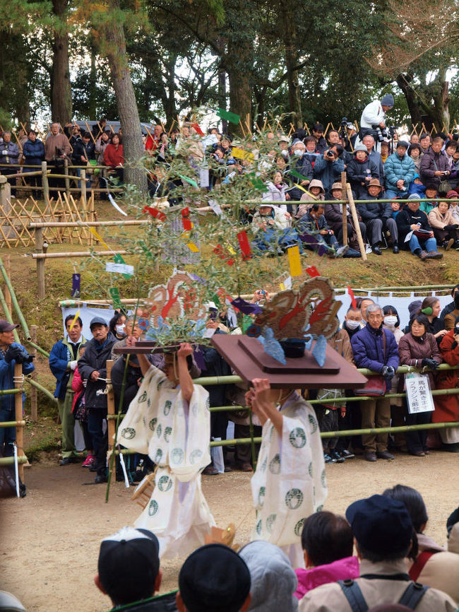 大きな被り物　飾り　を頭上に