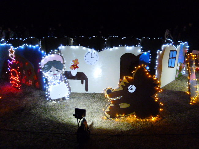 これは「赤ずきん」の物語をパネルにしたもの。